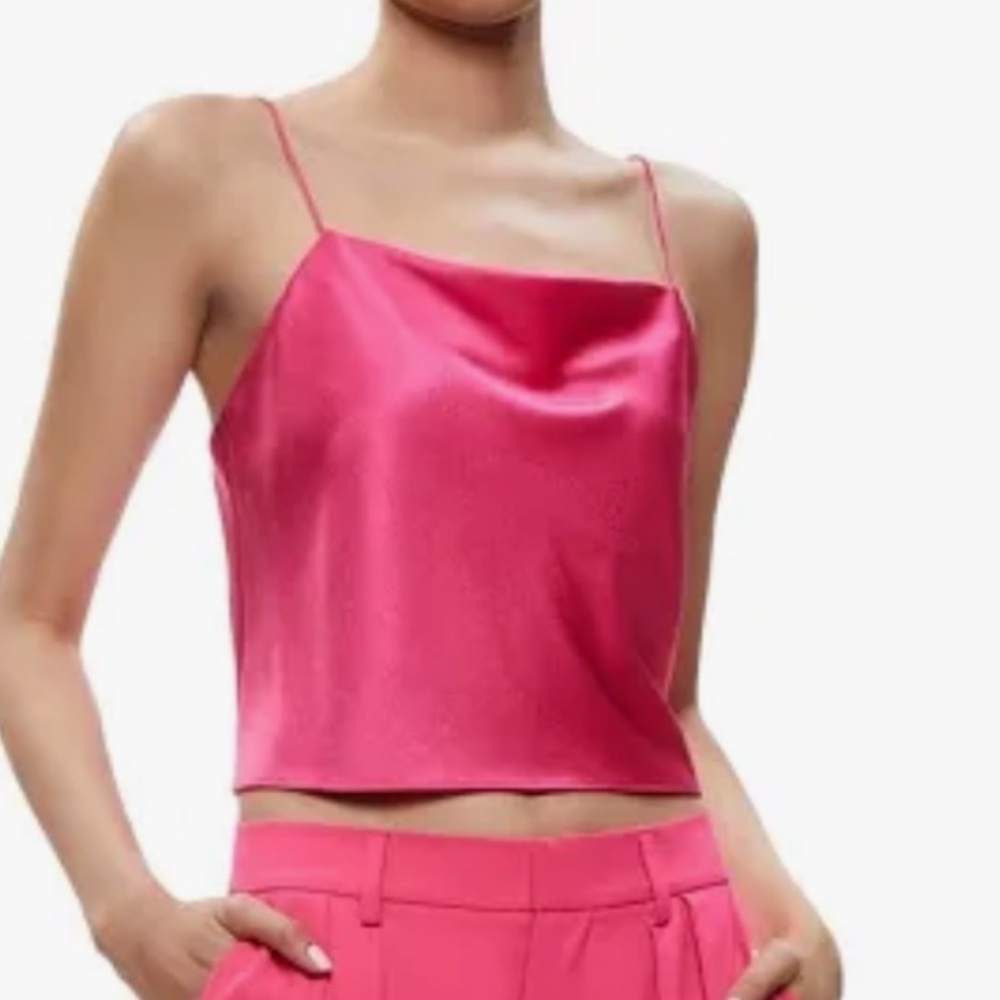 Alice + Olivia Harmony Satin Camisole